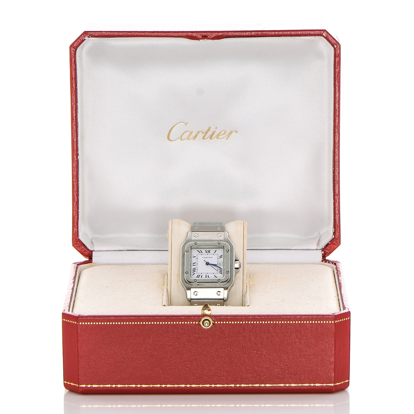 Stainless Steel 29mm Santos De Galbee Quartz Watch