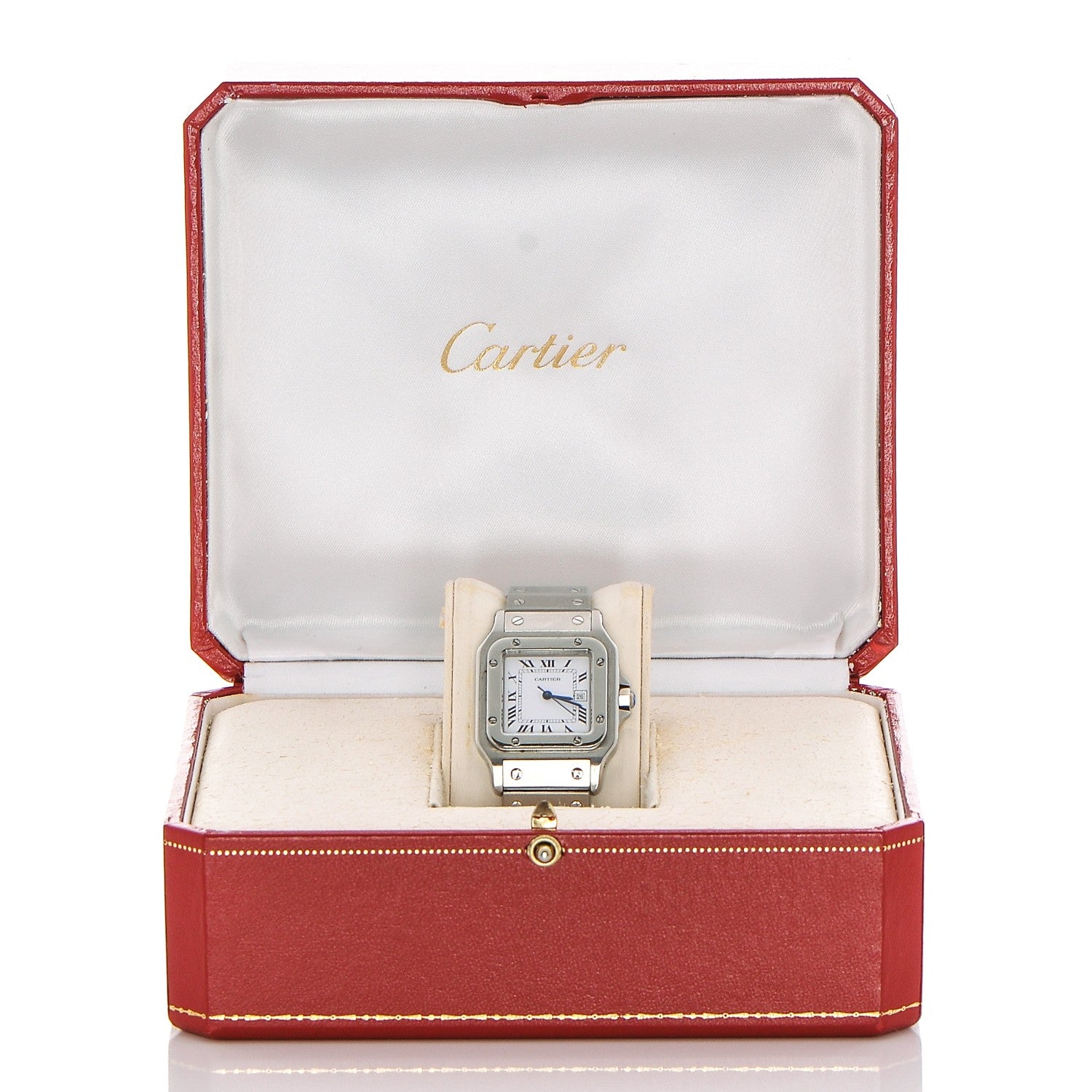 Cartier Stainless Steel 29mm Santos De Galbee Quartz Watch 6 of 6