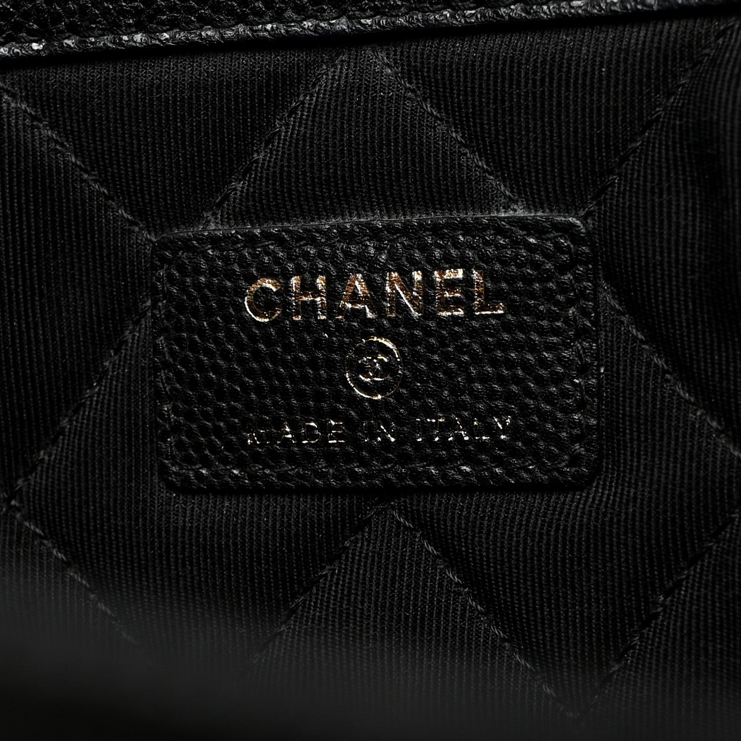 Chanel Caviar Quilted Large Golden Class Pouch Black 6 of 9