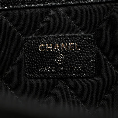 Chanel Caviar Quilted Large Golden Class Pouch Black 6 of 9