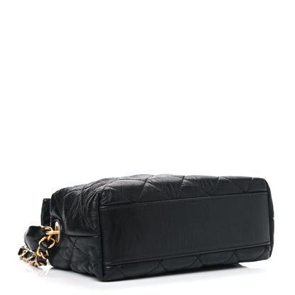 Chanel Crumpled Lambskin Quilted Small CC Links Shoulder Bag Black 3 of 5