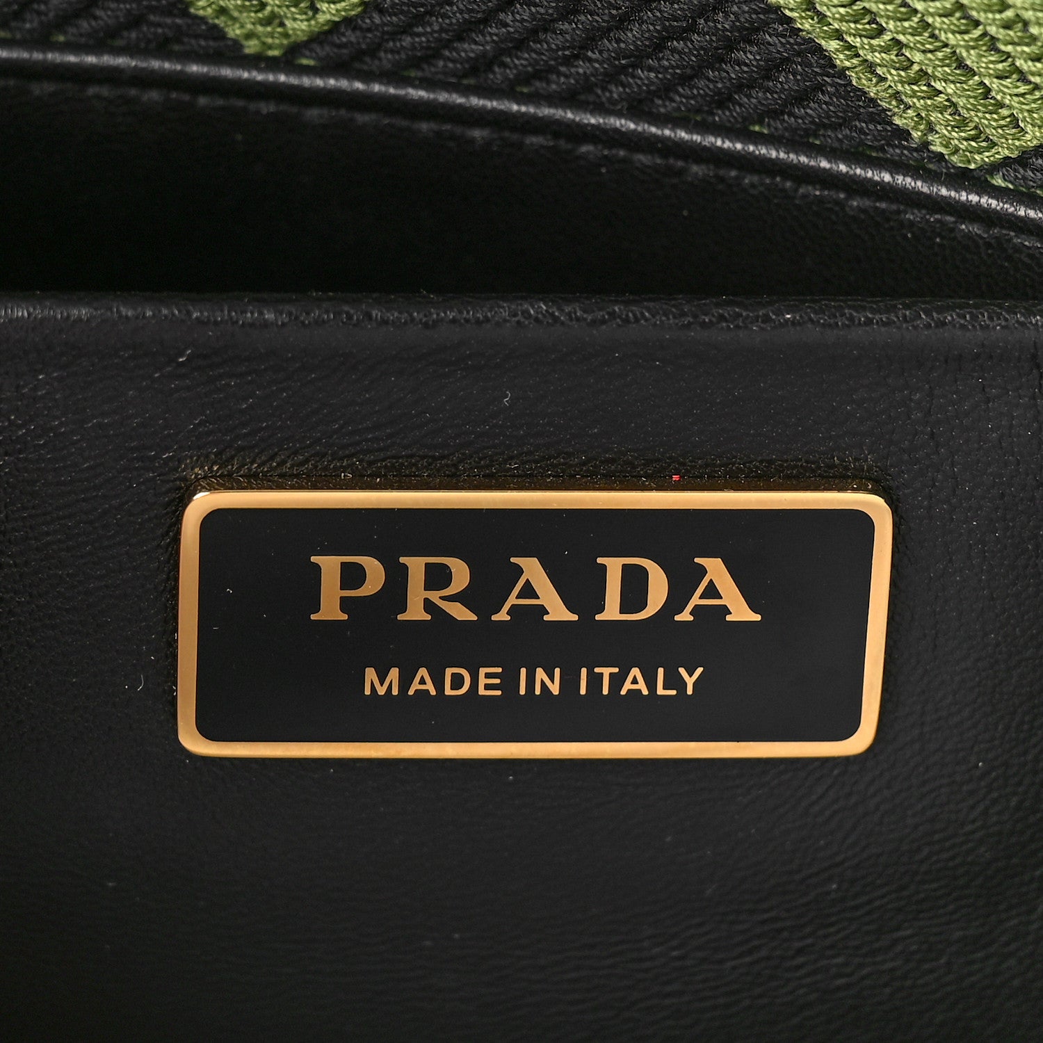 Prada Jacquard Triangolo Symbole Embroidered Small Shoulder Bag Black Edera 6 of 8