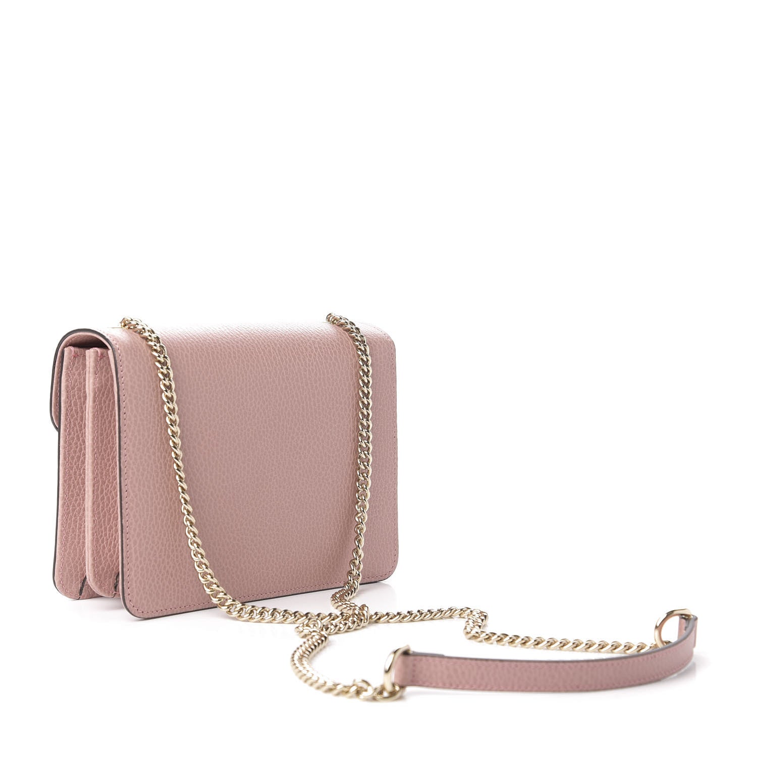 Gucci Dollar Calfskin Small Interlocking G Shoulder Bag Soft Pink 3 of 11
