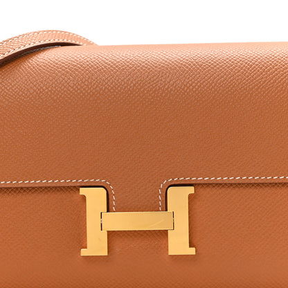 Hermes Epsom Constance Long Wallet To Go Gold 8 of 11