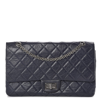 Chanel Aged Calfskin Quilted 2.55 Reissue 227 Flap Navy Blue 1 of 13