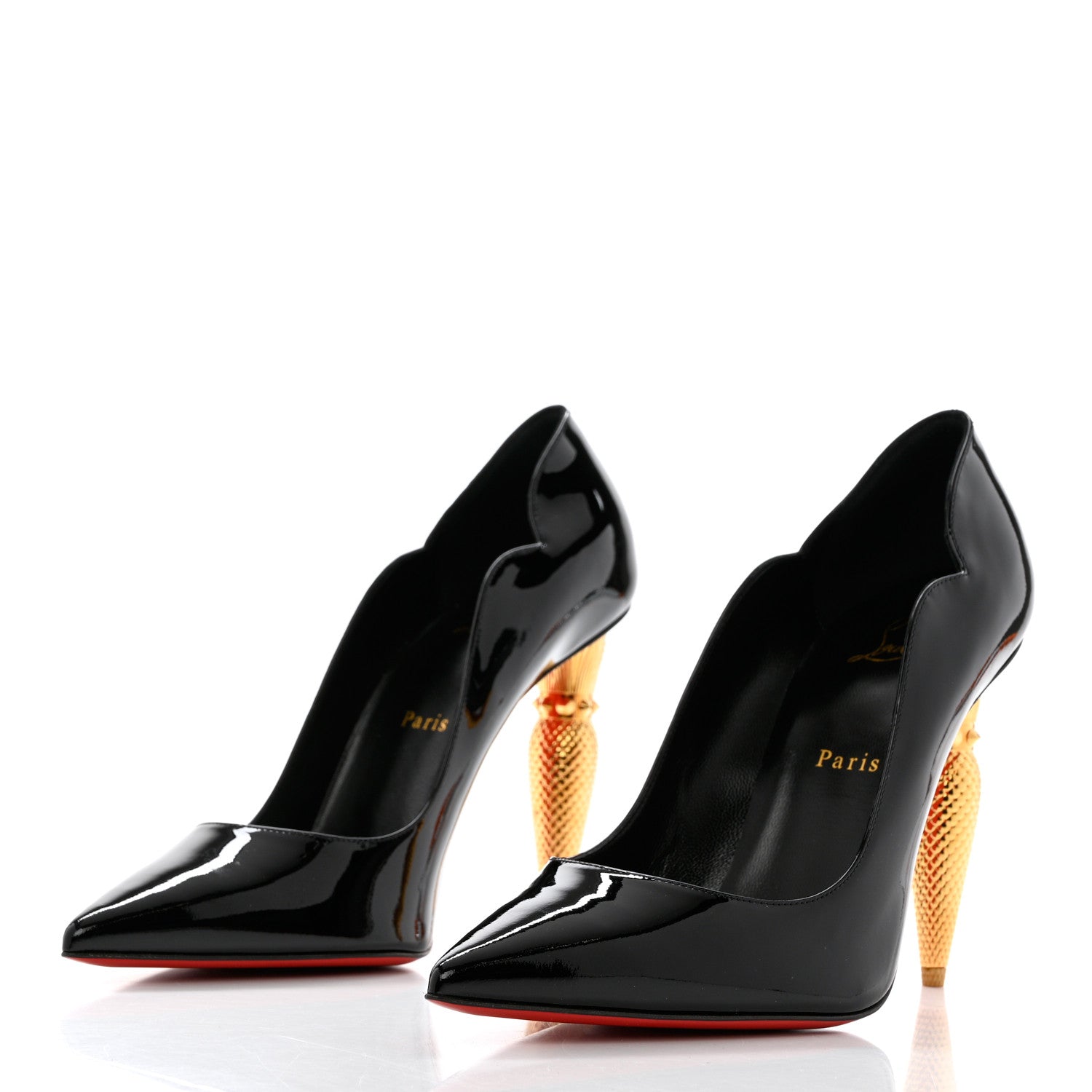Christian Louboutin Patent Lipchick 100 Pumps 40.5 Black 3 of 9