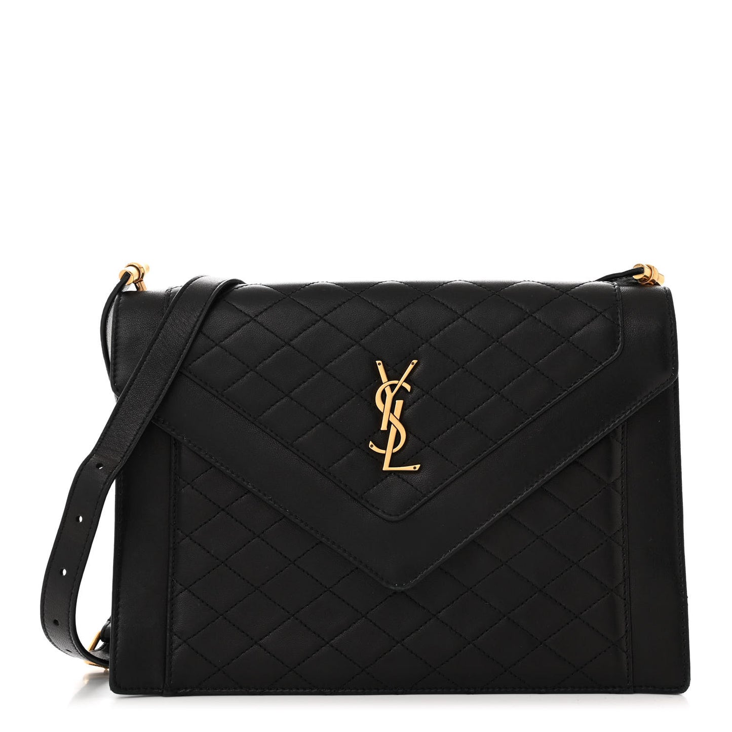 Lambskin Quilted Mini Gaby Satchel Black