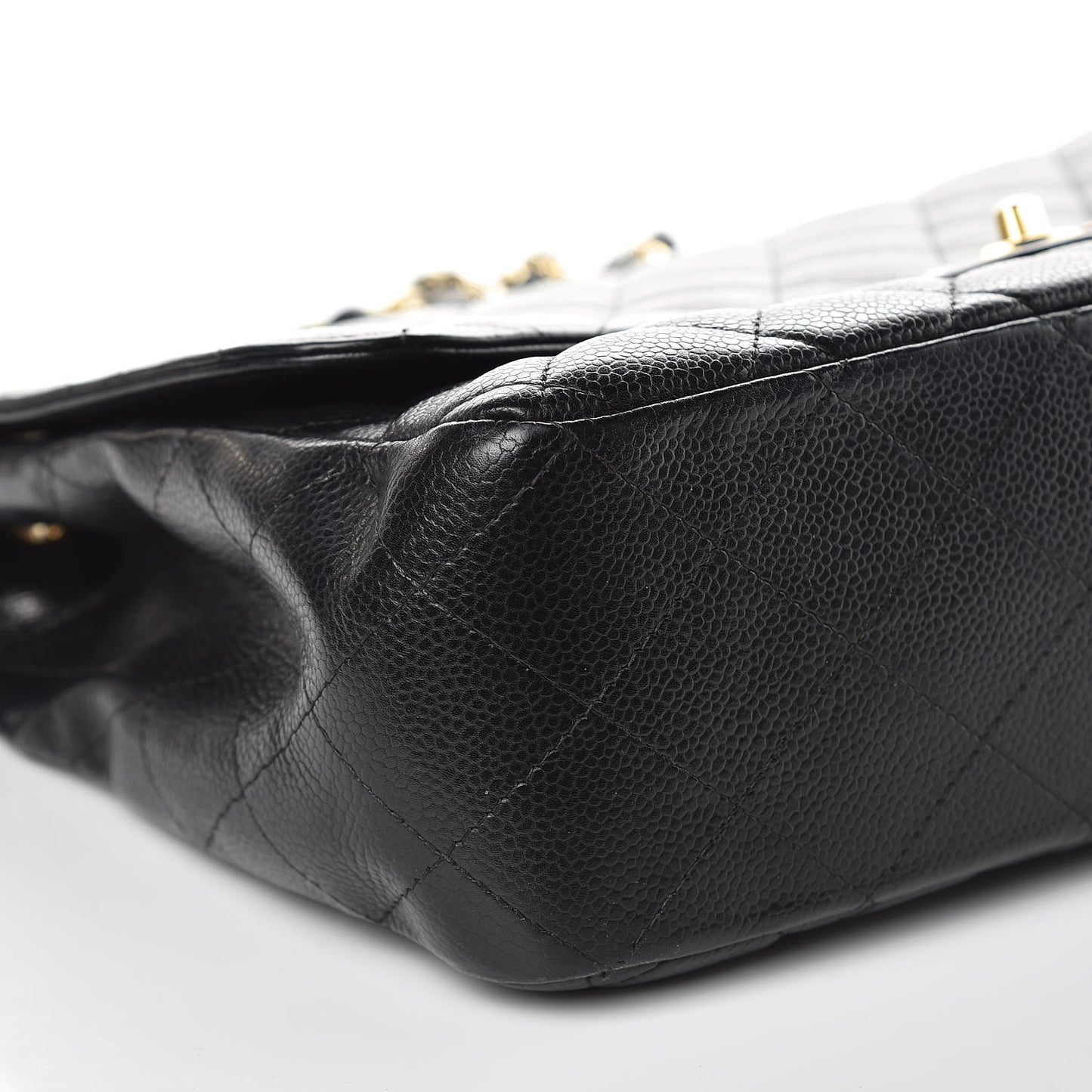Caviar Quilted Jumbo Single Flap Black