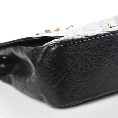Chanel Caviar Quilted Jumbo Single Flap Black 10 of 16