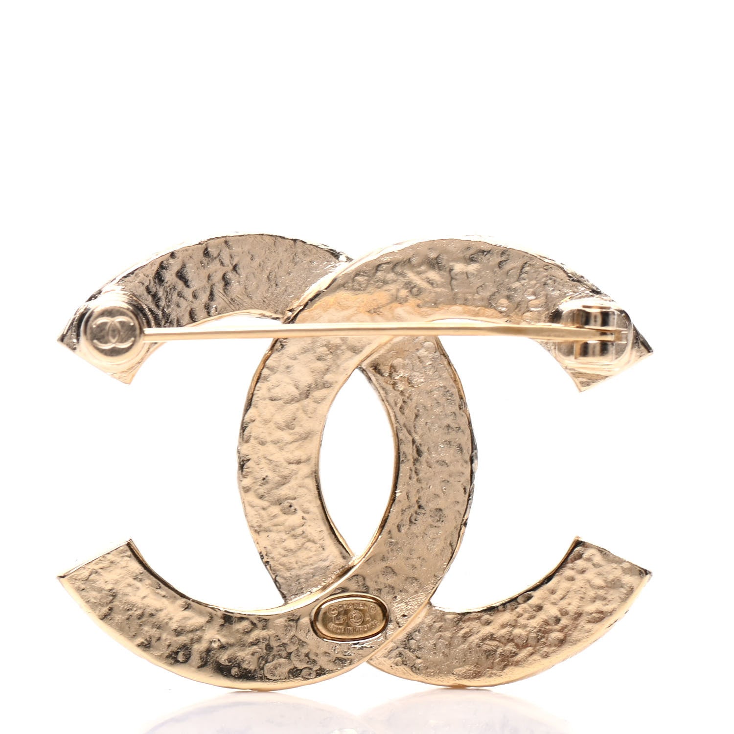 Chanel Metal CC Quilted Brooch Light Gold 3 of 5