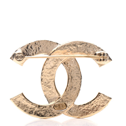 Chanel Metal CC Quilted Brooch Light Gold 3 of 5