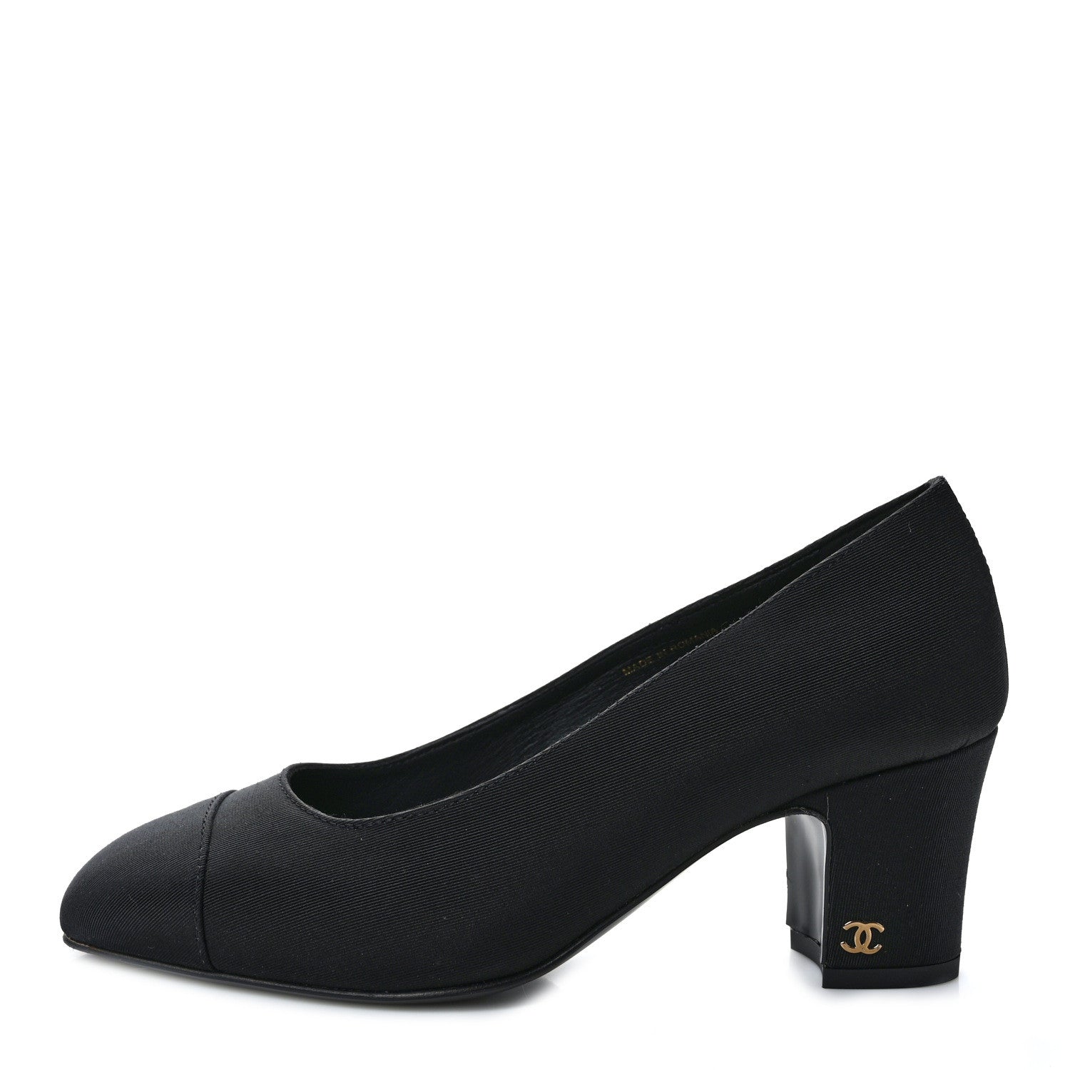 Chanel Lambskin Cap Toe CC Pumps 36 Black 1 of 8