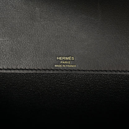 Hermes Evercolor Kelly Depeches 25 Pouch Black 6 of 10