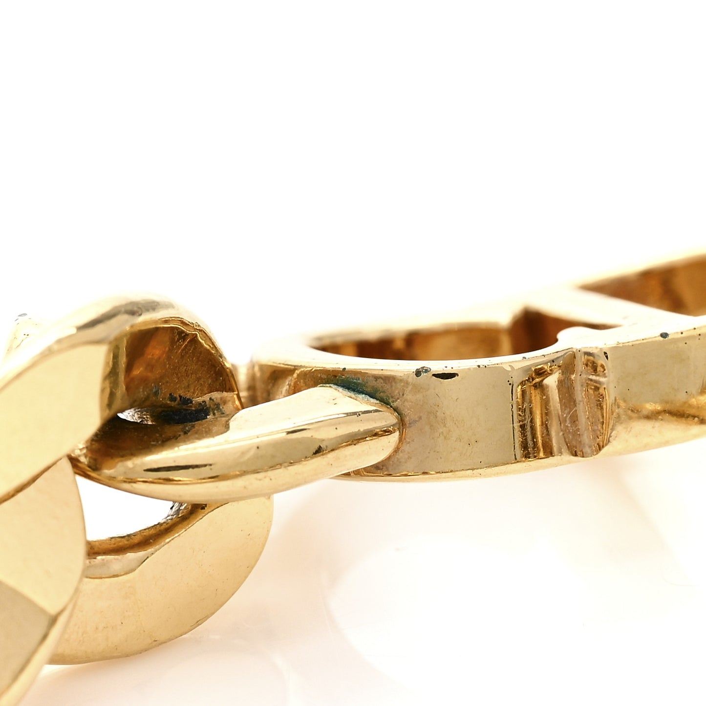 Metal CD Choker Necklace Gold