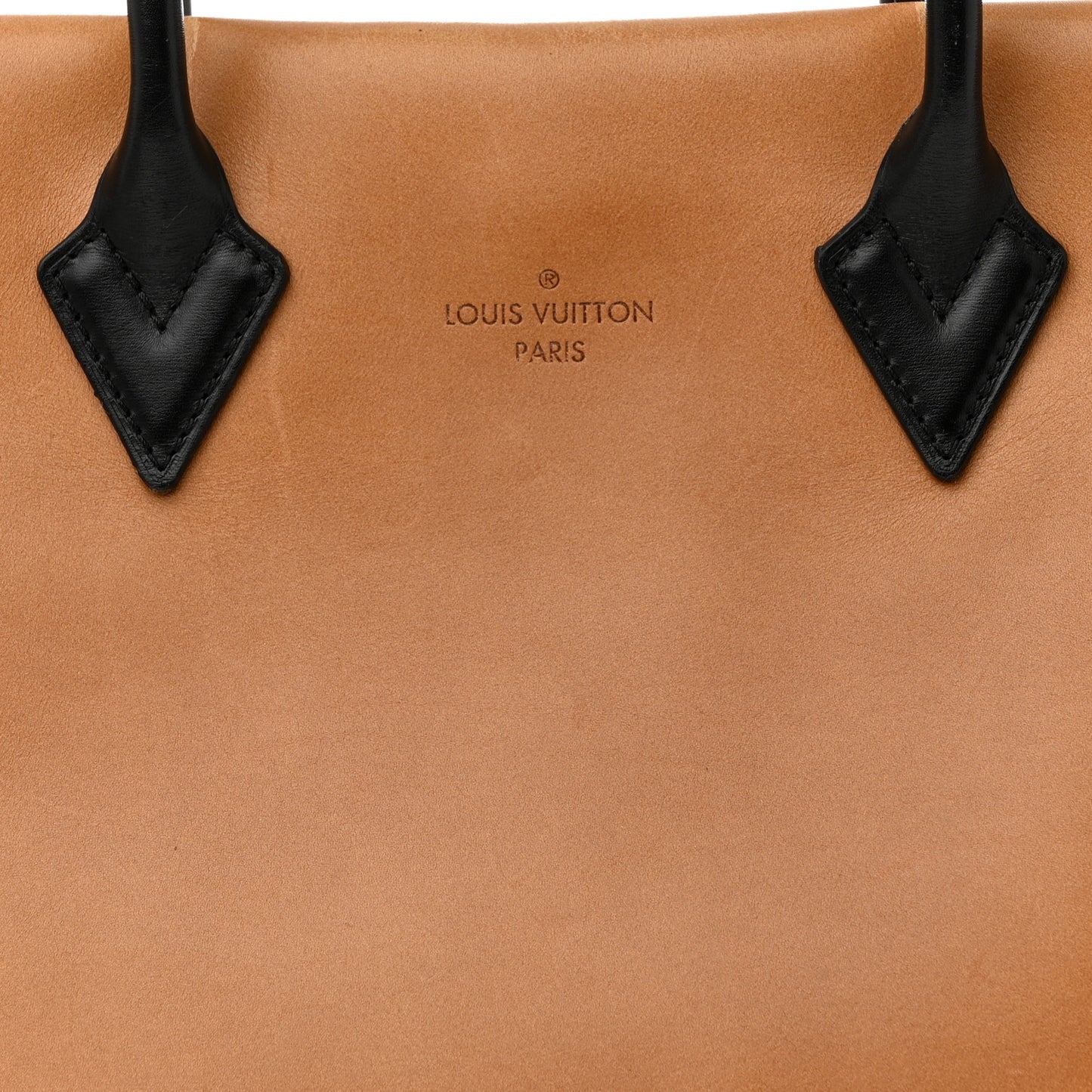 Monogram Cuir Orfevre Tote W PM Noisette