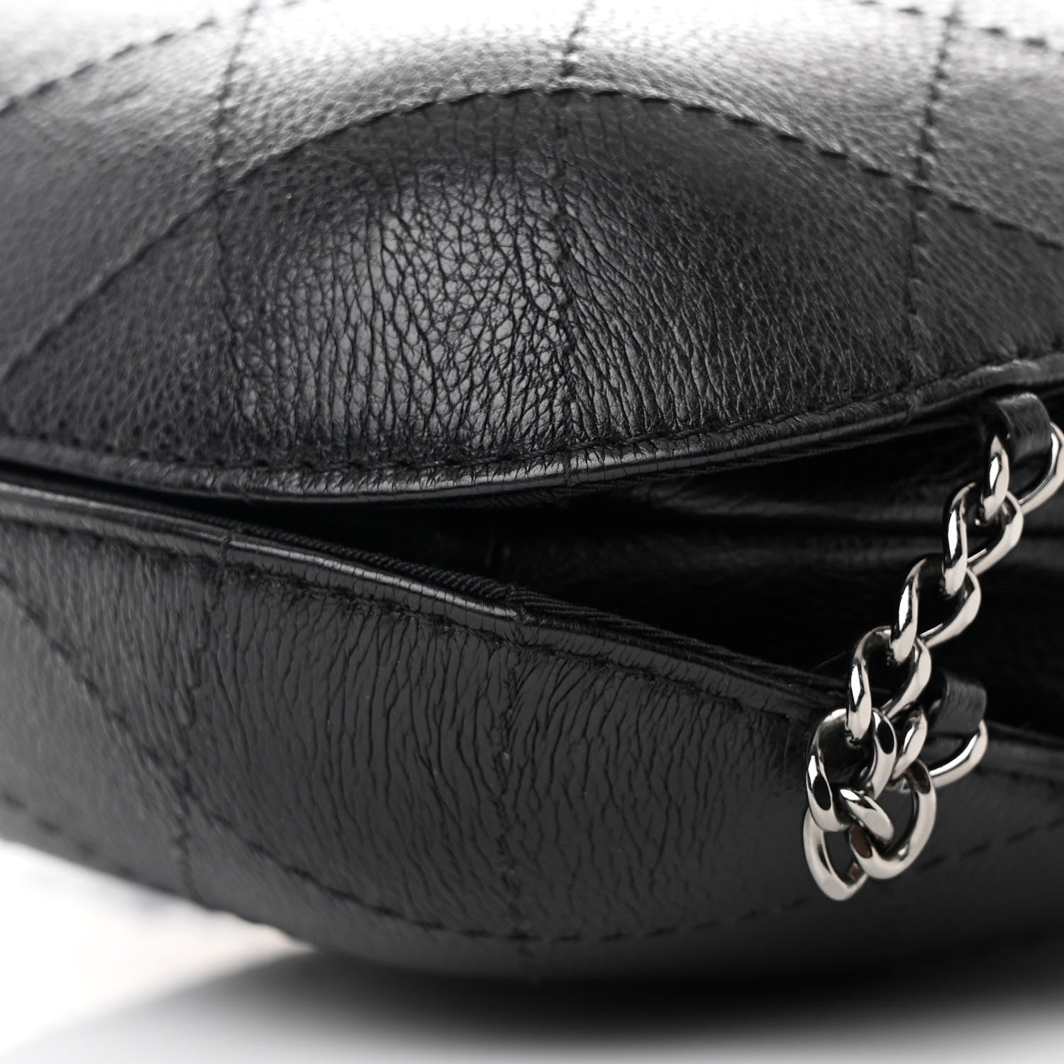 Chanel Calfskin Quilted Small Gabrielle Bucket Black 10 of 10