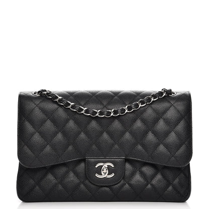 Chanel Caviar Quilted Jumbo Double Flap Black 1 of 13