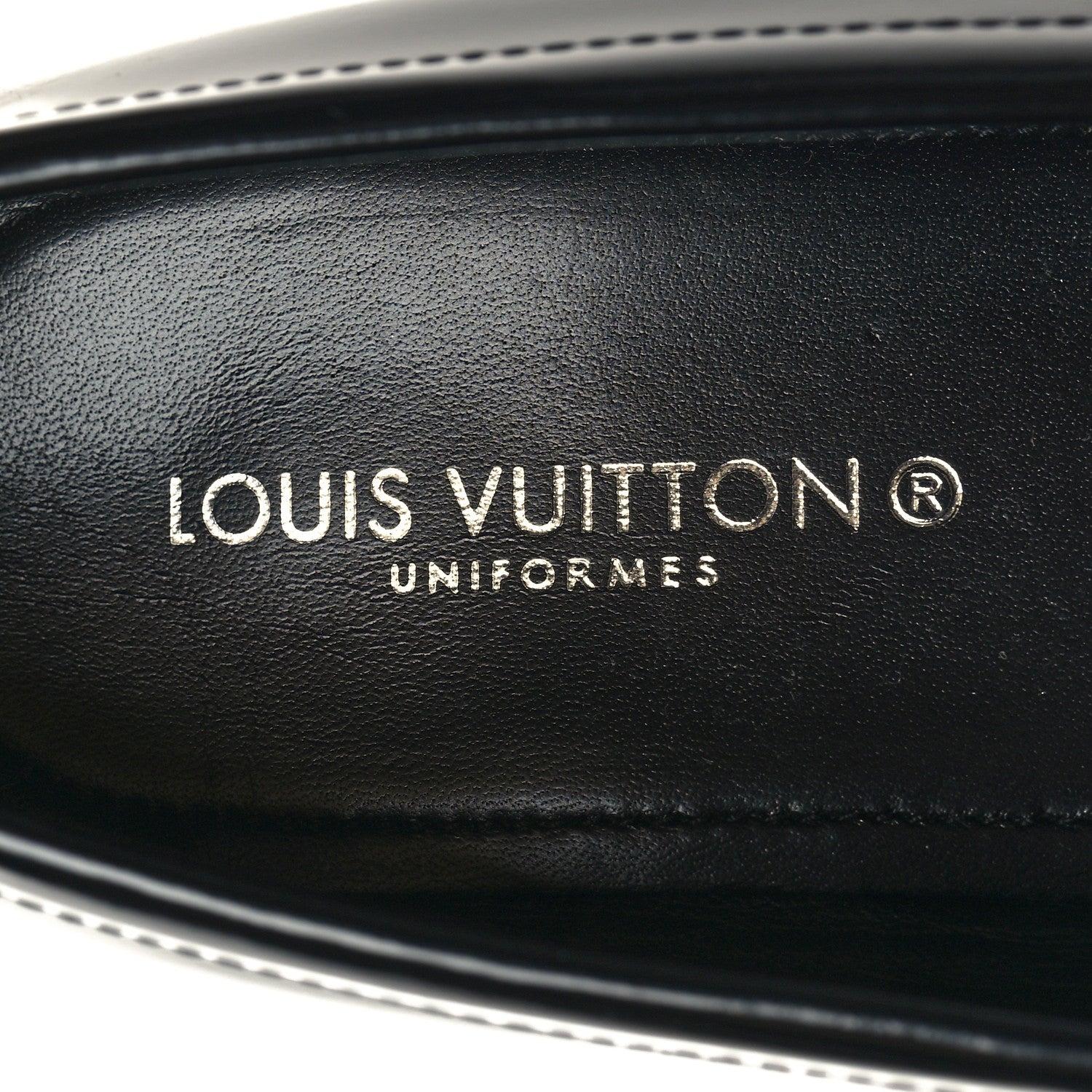 Louis Vuitton Glazed Calfskin Chess Flat Loafer 39.5 8 of 8