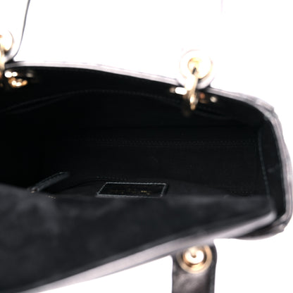 Christian Dior Lambskin Cannage Small My ABCDior Lady Dior Metallic Grey 5 of 11