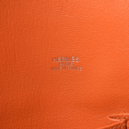 Hermes Taurillon Clemence Jypsiere 34 Orange 6 of 7
