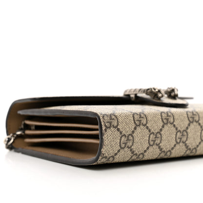 Gucci GG Supreme Monogram Mini Dionysus Chain Wallet Beige Taupe 9 of 12