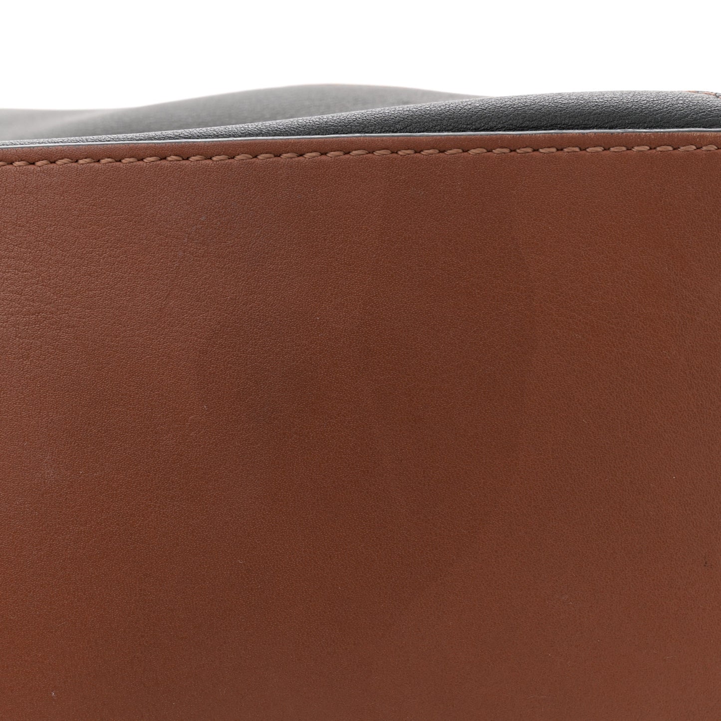 Calfskin Small Craft Puzzle Bag Tan Black