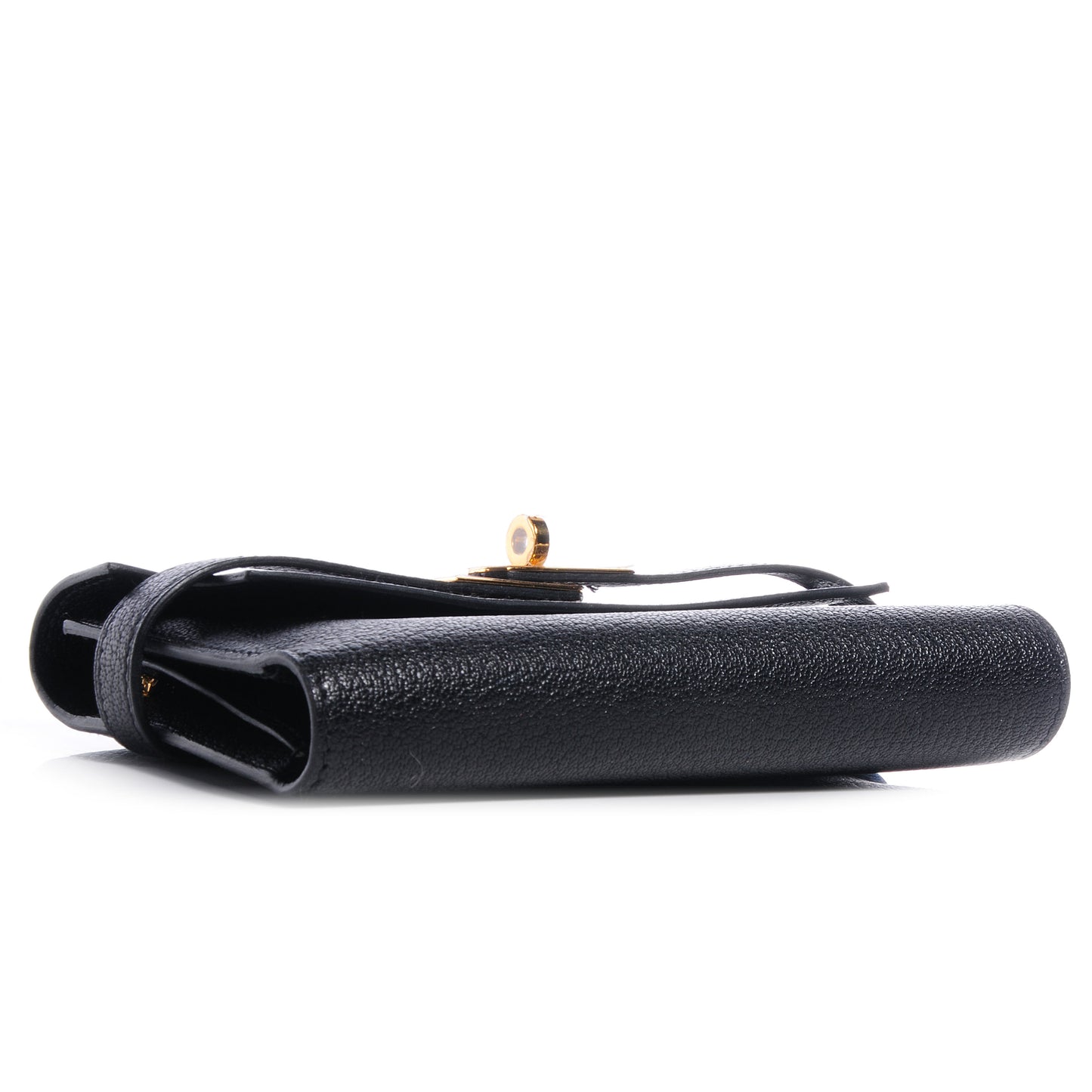 Chevre Mysore Medium Kelly Wallet Black