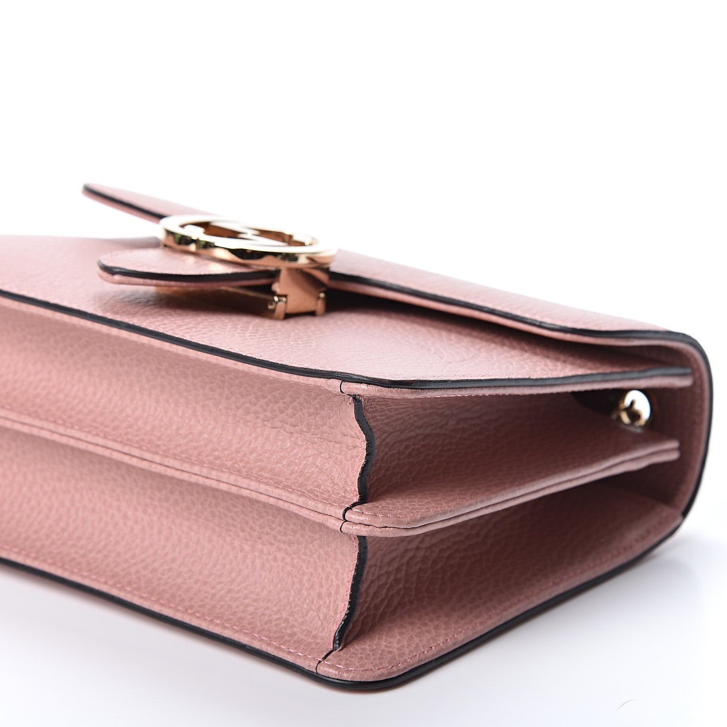 Gucci Dollar Calfskin Small Interlocking G Shoulder Bag Soft Pink 9 of 9