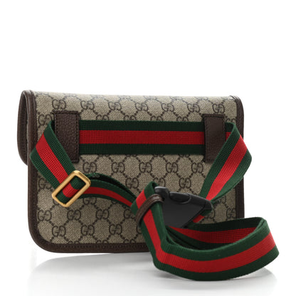 Gucci GG Supreme Monogram Neo Vintage Web Belt Bag Brown 3 of 11