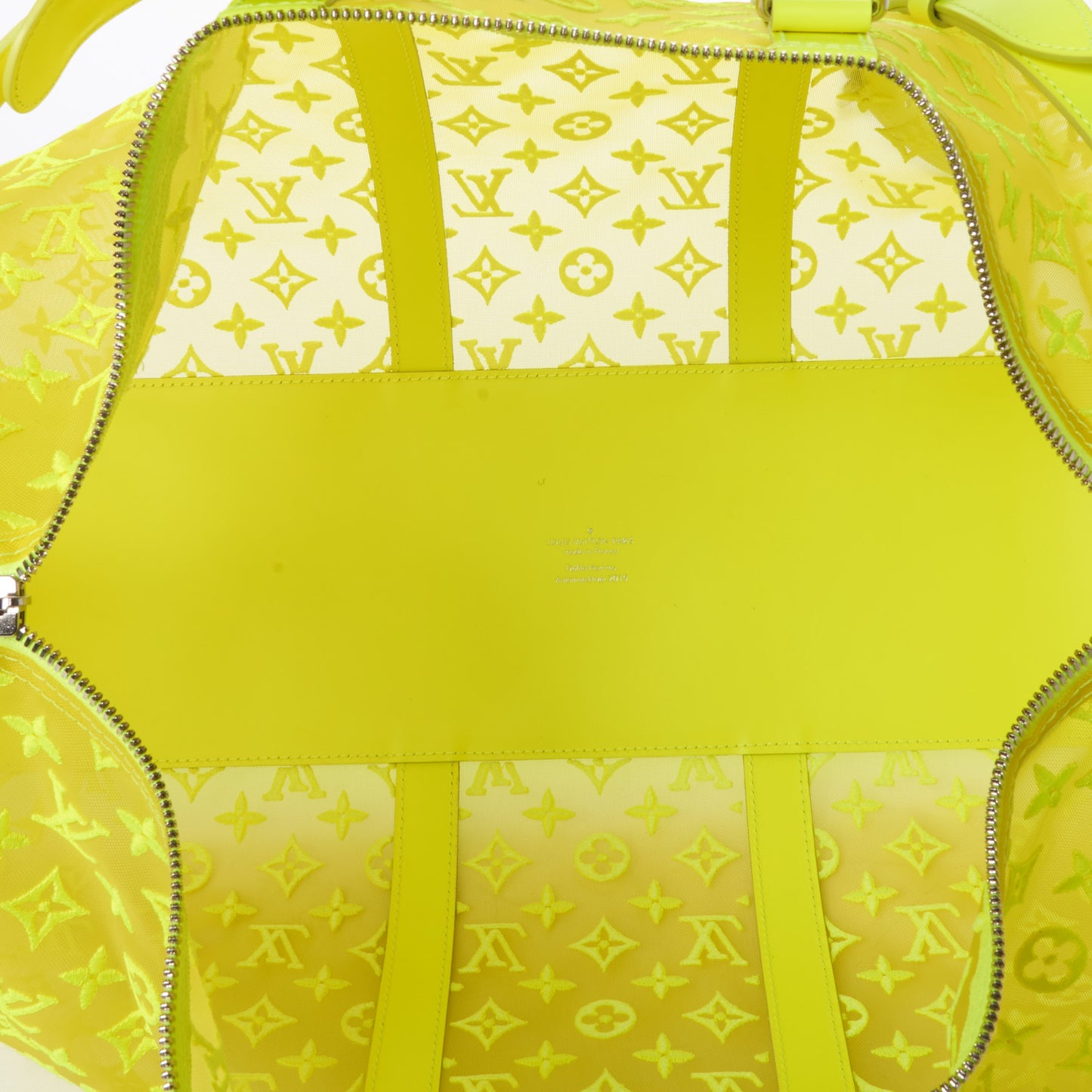Monogram Fluo See Through Keepall Bandouliere 50 Yellow