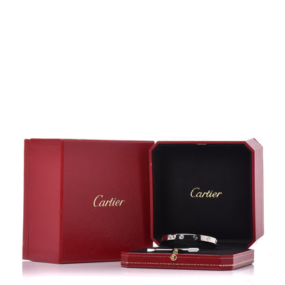 Cartier 18K White Gold LOVE Bracelet 17 7 of 7