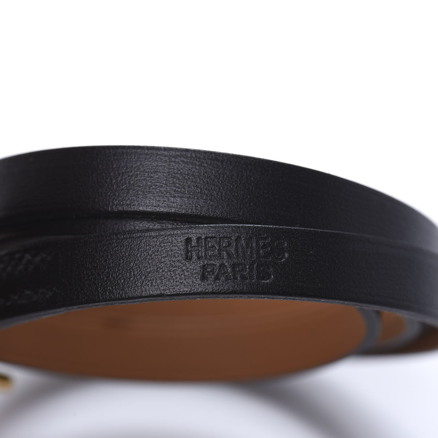 Hermes Chamonix Hapi 3MM Triple Tour Wrap Bracelet S Black 4 of 4