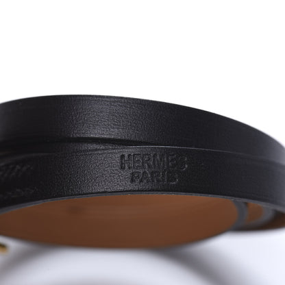 Hermes Chamonix Hapi 3MM Triple Tour Wrap Bracelet S Black 4 of 4