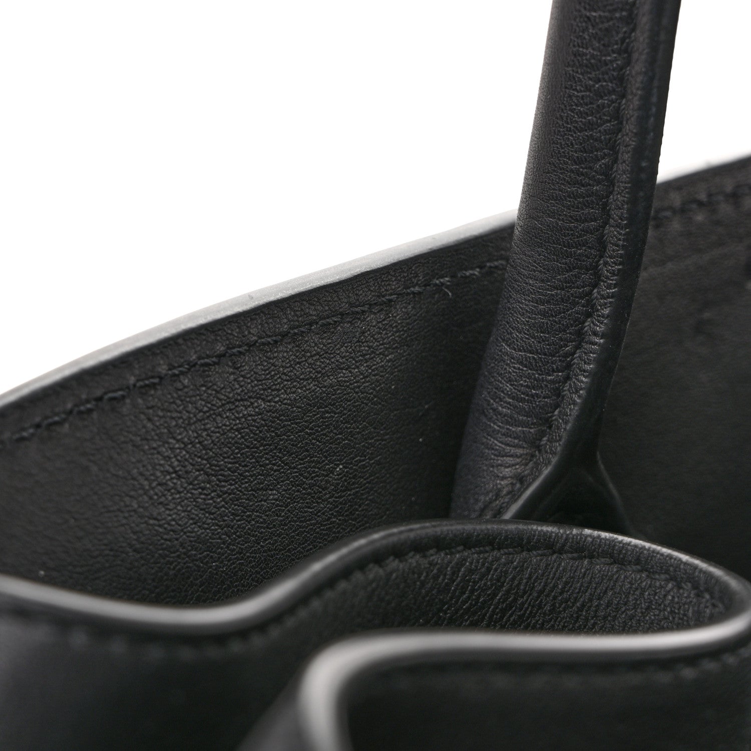 The Row Polished Saddle Calfskin Soft Margaux 17 Black 11 of 12