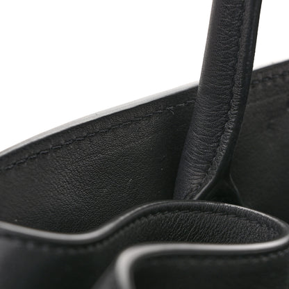 The Row Polished Saddle Calfskin Soft Margaux 17 Black 11 of 12