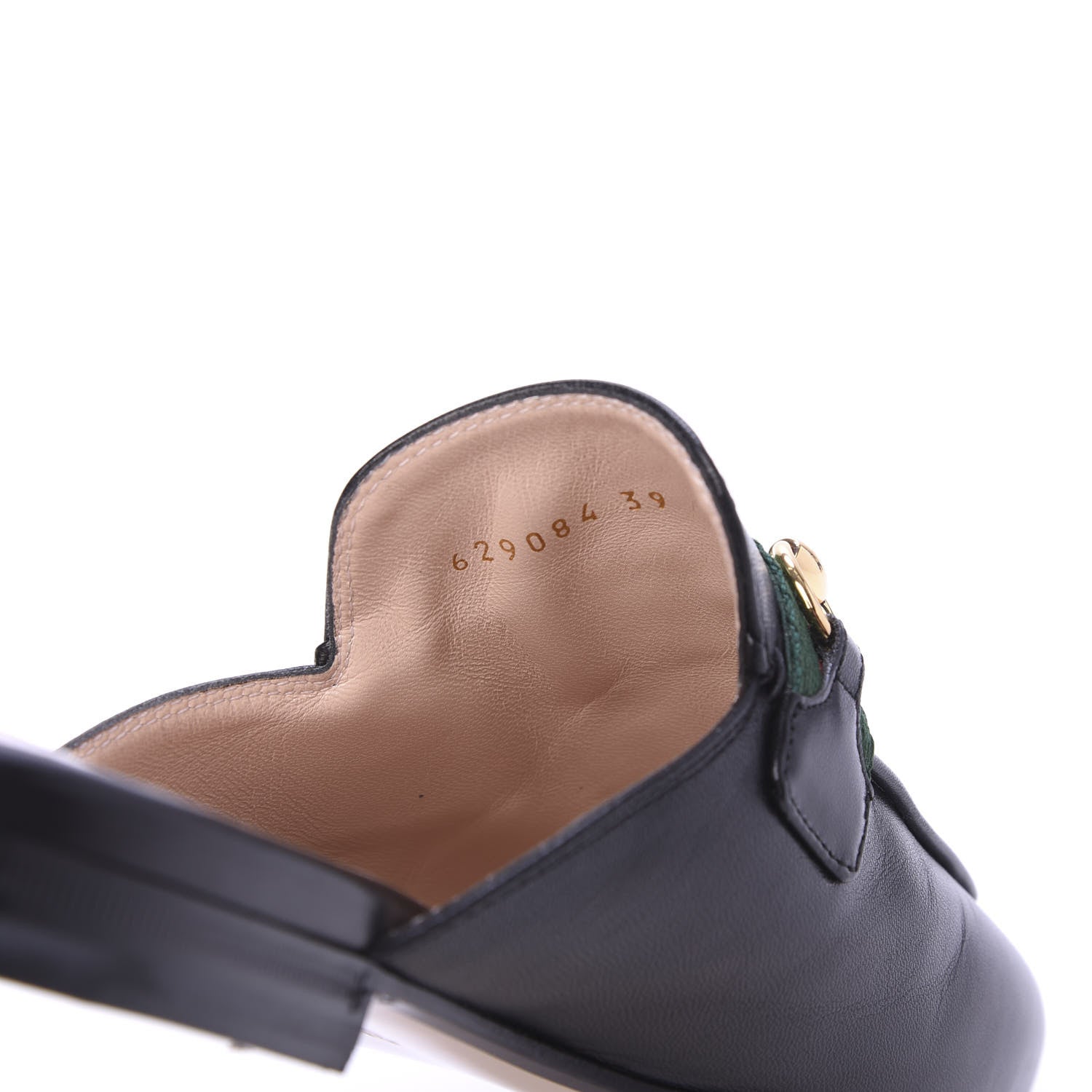 Gucci Malaga Kid Web Womens Princetown Slippers 39 Black 8 of 9
