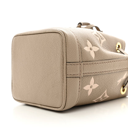 Louis Vuitton Empreinte Monogram Giant Nano Noe Tourterelle Creme 9 of 9