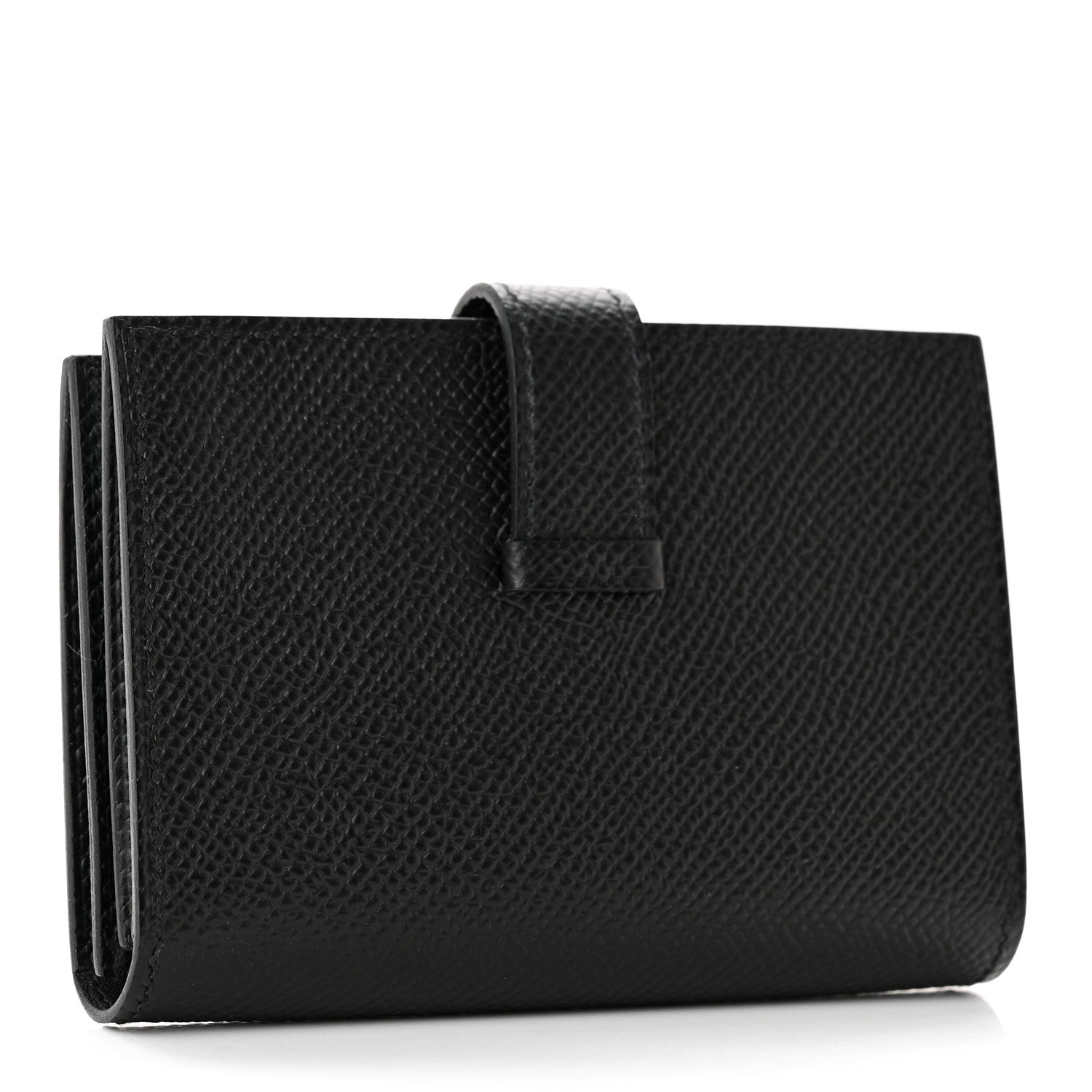 Hermes Epsom Monochrome Bearn Card Holder Wallet Black 3 of 8