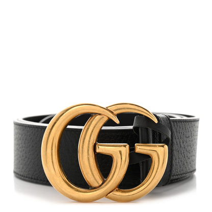 Gucci Textured Calfskin Double G 40mm Belt 90 36 Black 1 of 5