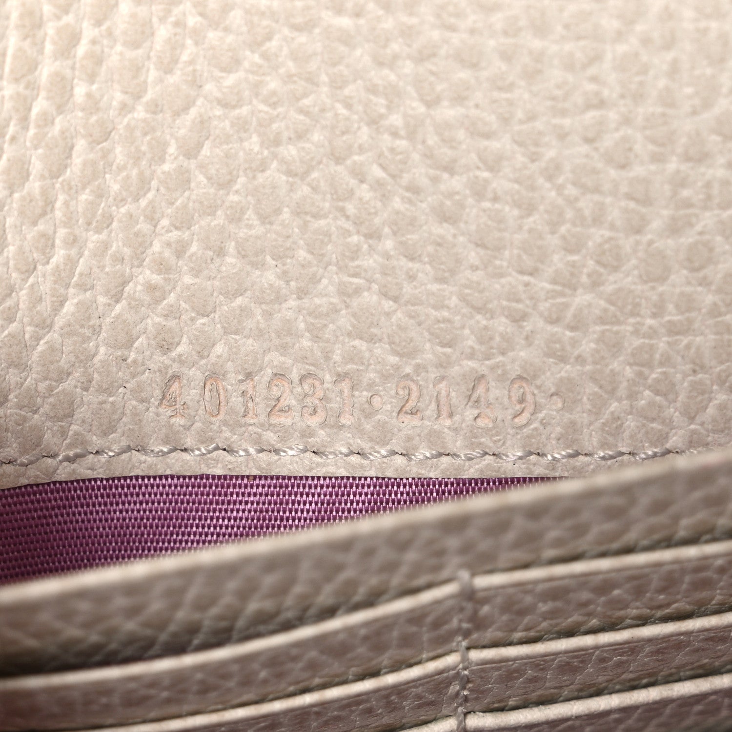 Gucci Dollar Calfskin Mini Dionysus Chain Wallet Mystic White 6 of 10