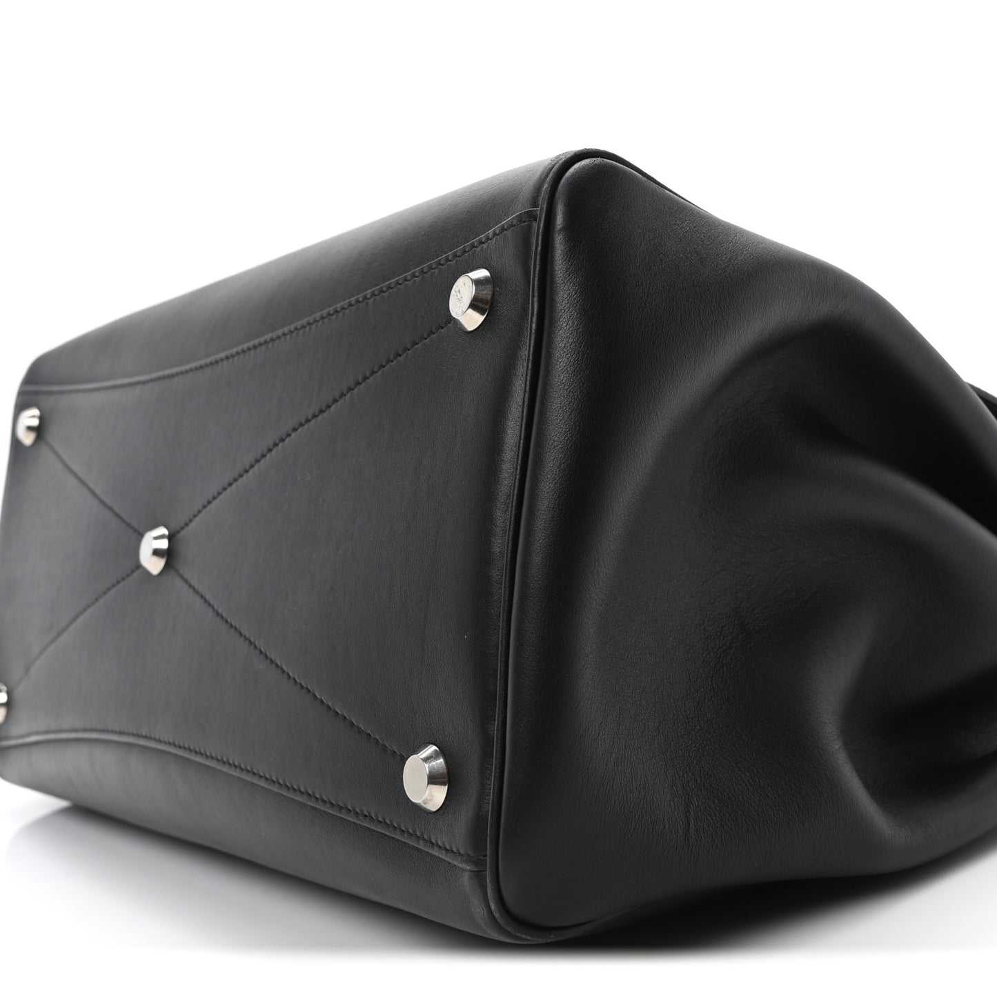Smooth Calfskin Medium Bel Air Carry All Bag Black