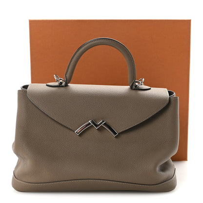 Moynat Taurillon Blush Calfskin Gabby MM Taupe 10 of 10