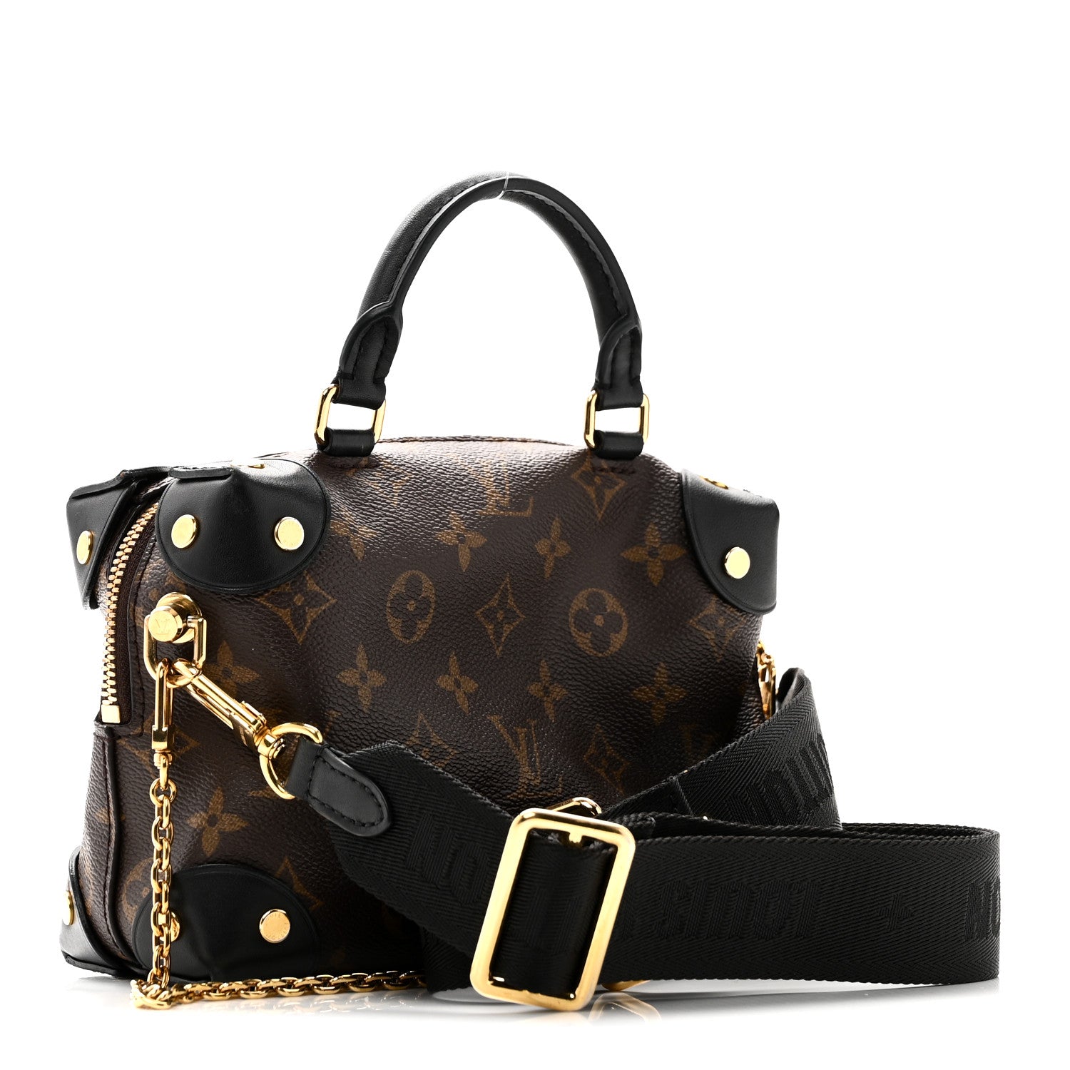 Louis Vuitton Monogram Petite Malle Souple Black 3 of 9