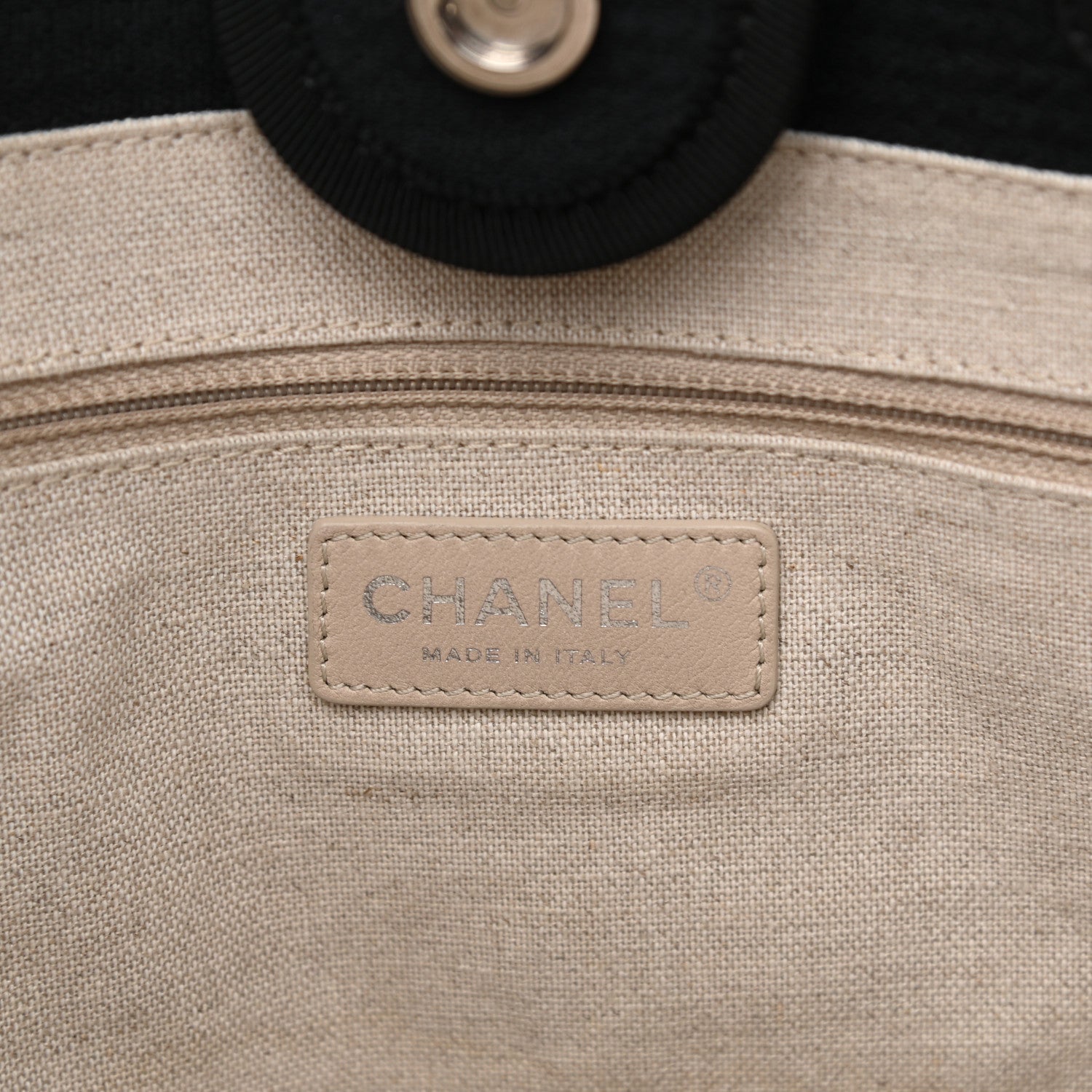 Chanel Mixed Fibers Small Deauville Tote Black 9 of 13