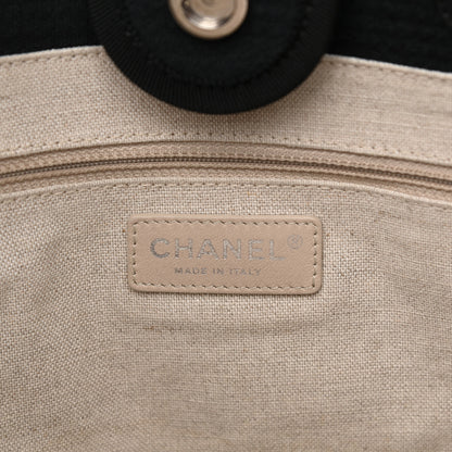 Chanel Mixed Fibers Small Deauville Tote Black 9 of 13