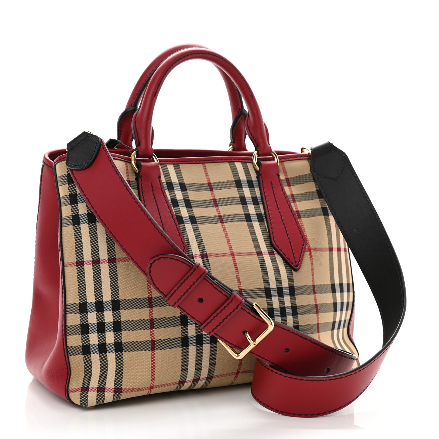 Horseferry Check Medium Ballingdon Tote Honey Parade Red