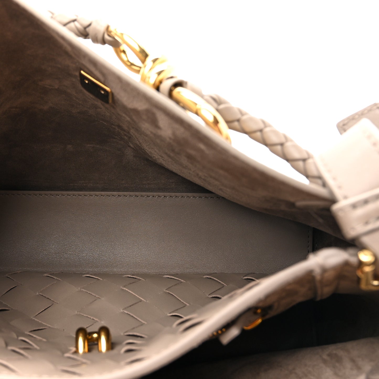 Silky Calfskin Small Ciao Ciao Limestone