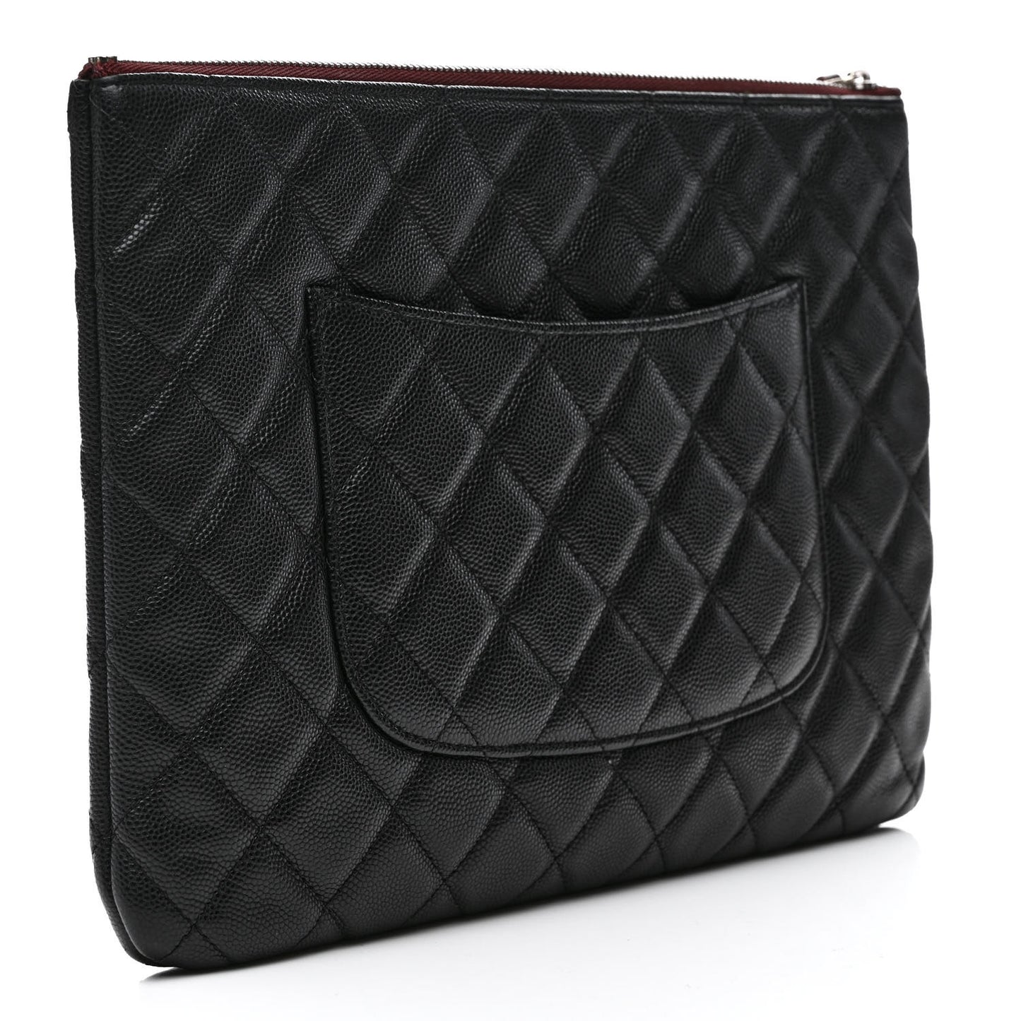 Caviar Quilted Medium Cosmetic Case Black