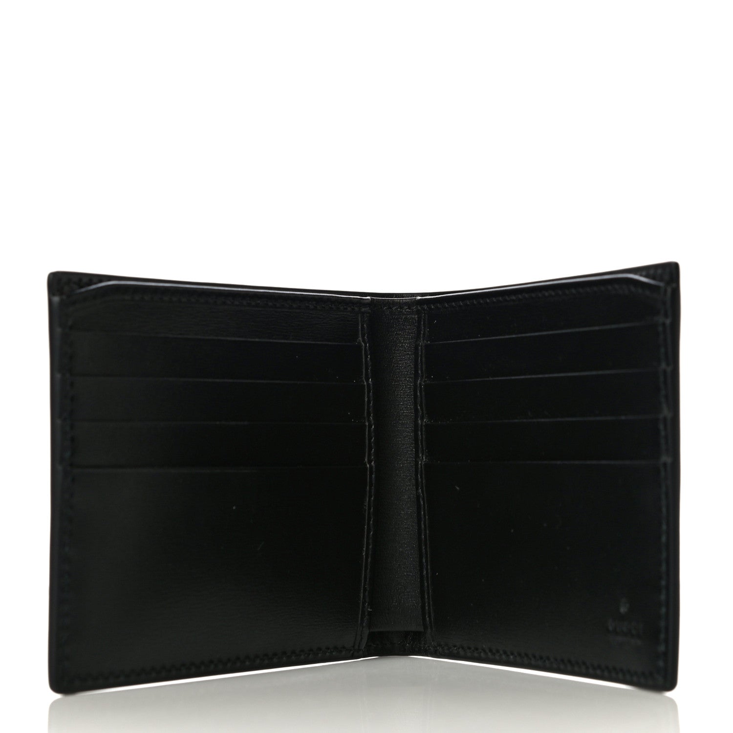 Gucci Smooth Calfskin GG Marmont Bi-Fold Wallet Black 5 of 10