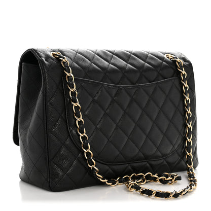 Chanel Caviar Maxi Single Flap Black 3 of 14